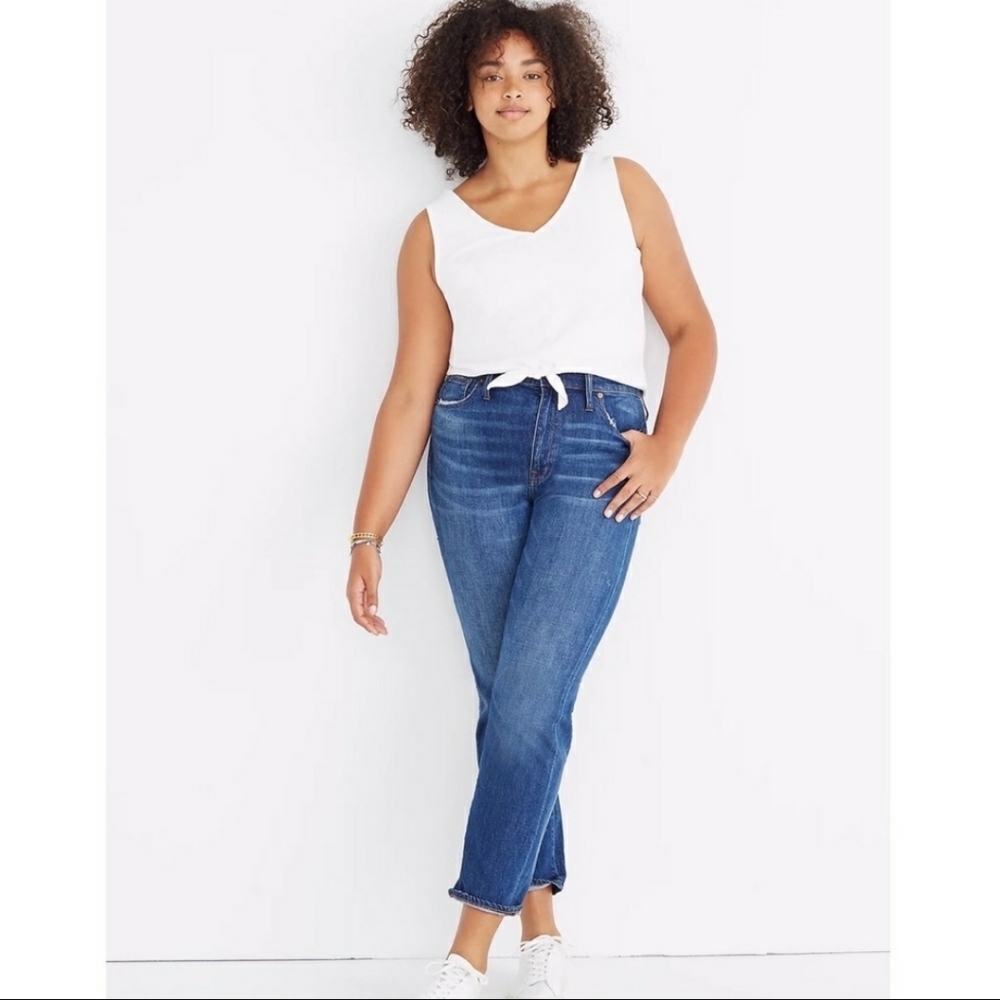 MADEWELL High Rise Slim Boyjean 32